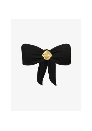 Womens 4th & Reckless Aera Shell Bandeau Bikini Top