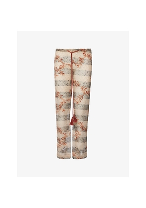 Womens Jaded London Deva Striped Knit Trousers