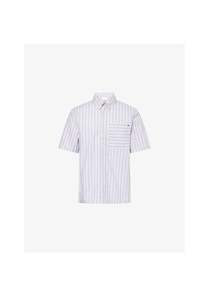 Mens PS by Paul Smith Striped Short-Sleeve Cotton Shirt