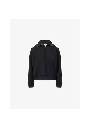 Womens Spanx Active Airessentials Half-Zip Stretch-Jersey Sweatshirt