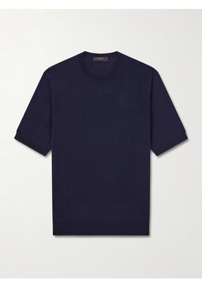 Slowear - Cotton and Silk-Blend T-Shirt - Men - Blue - IT 44