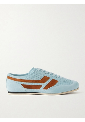 TOM FORD - Brook Perforated Suede Sneakers - Men - Blue - EU 41