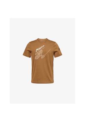 Mens Moncler Spaceship Graphic-Print Cotton T-Shirt