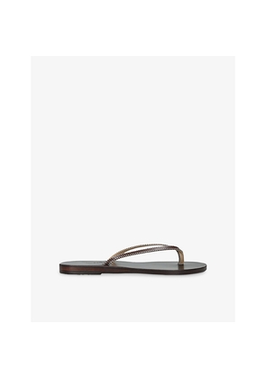 Womens Ancient Greek Sandals Saionara Stitch Leather Sandals