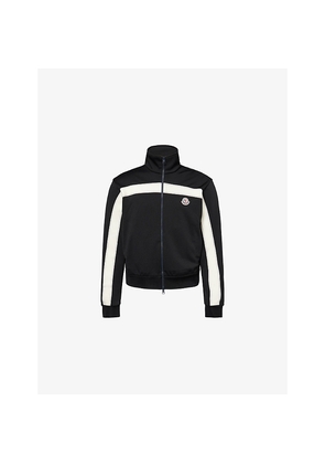 Mens Moncler Contrast-Stripe Zip-Up Stretch-Woven Track Jacket
