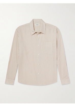 FRAME - Relaxed Striped Lyocell Shirt - Men - Neutrals - XS