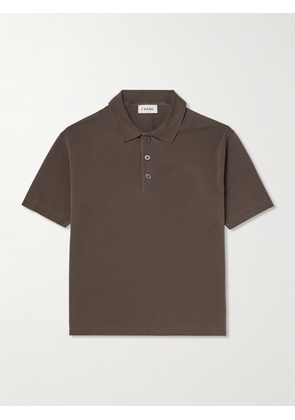 FRAME - Cotton-Piqué Polo Shirt - Men - Brown - XS