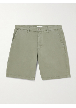 NN07 - Aden 1923 Straight-Leg Organic Cotton-Blend Twill Shorts - Men - Green - UK/US 28
