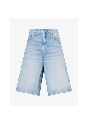 Womens Carhartt WIP Belmont Wide-Leg Denim Shorts