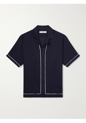 Orlebar Brown - Maitan Linen Shirt - Men - Blue - S