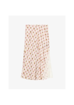 Womens Zadig&Voltaire Jayla Floral-Print Woven Maxi Skirt