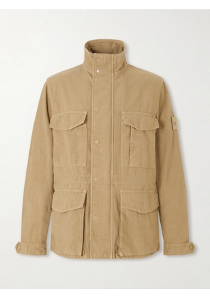 Stone Island - STONE ISLAND GHOST Linen-Blend Field Jacket - Men - Neutrals - M
