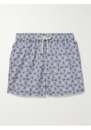 Frescobol Carioca - Rio Straight-Leg Mid-Length Recycled Swim Shorts - Men - Blue - S