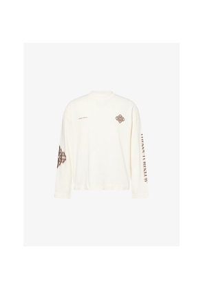 Mens The Couture Club Blurred-Print Long-Sleeve Cotton T-Shirt