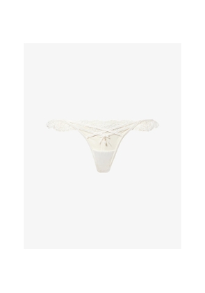 Womens Lounge Underwear Bridal Penelope Lace Thong