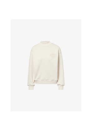 Womens The Couture Club Chenille-Emblem Relaxed-Fit Cotton Sweatshirt