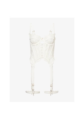 Womens Lounge Underwear Bridal Elizabeth Lace Basque