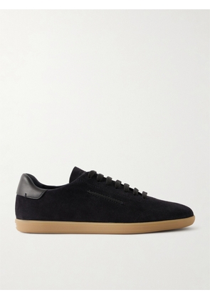 Zegna - 232 Leather-Trimmed Suede Sneakers - Men - Black - UK 7