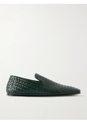 Bottega Veneta - Intrecciato Leather Loafers - Men - Green - EU 41