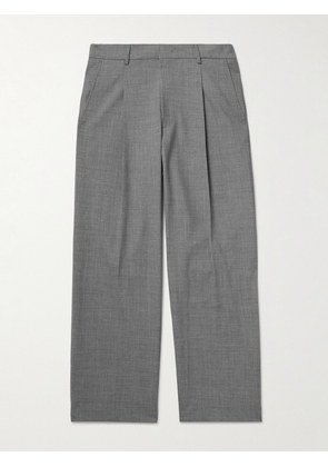 NN07 - Kay 10037 Wide-Leg Pleated Woven Trousers - Men - Gray - UK/US 29