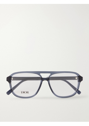 Dior Eyewear - Diorbotanicao A1I Aviator-Style Acetate Optical Glasses - Men - Blue