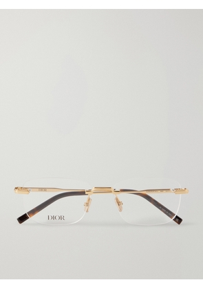 Dior Eyewear - Black Suito S27U D-Frame Gold-Tone and Acetate Glasses - Men - Gold