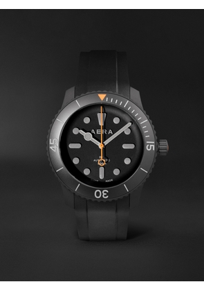 Aera - Todd Snyder D-1 Diver Limited-Edition Automatic 44mm Titanium and Rubber Watch - Men - Black