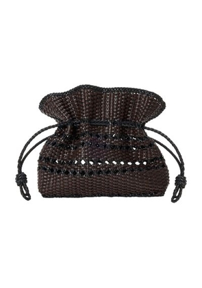 Medium Flamenco woven nappa leather clutch