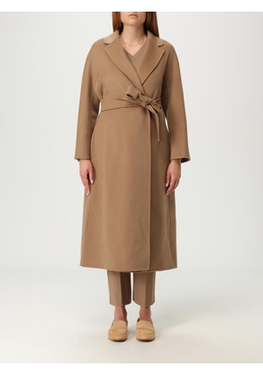 Coat 'S MAX MARA Woman color Camel