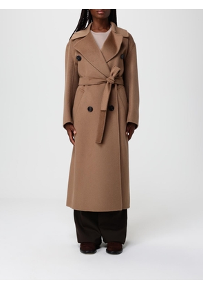 Coat 'S MAX MARA Woman color Camel