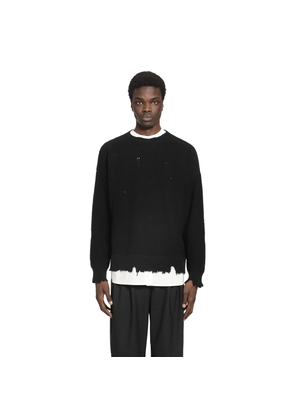 Distressed Cotton Sweater