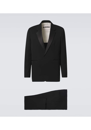 Jil Sander Satin-trimmed wool blazer