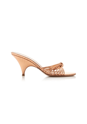 Gianvito Rossi Snakeskin Sandals - Moda Operandi