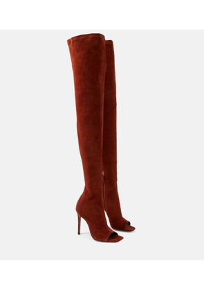 Paris Texas Amanda 105 suede over-the-knee boots