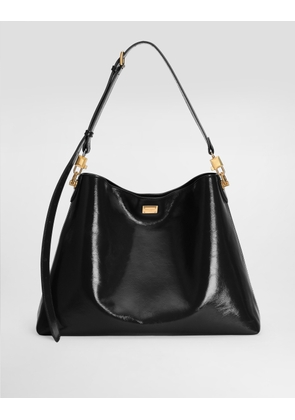 Dolce & Gabbana Large Vittoria Calfskin Shoulder Bag - Woman Shoulder And Crossbody Bags Black Onesize