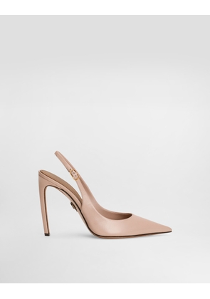 Dolce & Gabbana Polished Goatskin Slingbacks - Woman Pumps And Slingback Blush 38