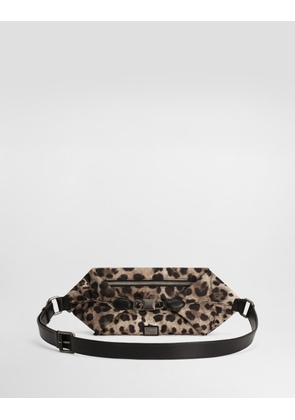 Dolce & Gabbana Leopard-print Nylon Bag - Man Collection Animal Print Onesize