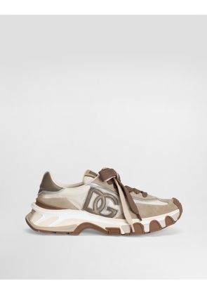 Dolce & Gabbana Dg Country Road Nylon And Leather Sneakers - Man Sneakers Multicolor 39