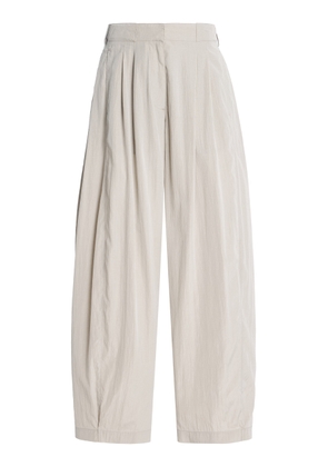 The Row Iven Silk-Blend Barrel-Leg Pants - Moda Operandi