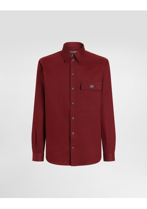 Dolce & Gabbana Cotton Shirt With Tag - Man Shirts Burgundy 39
