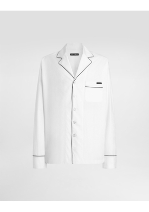 Dolce & Gabbana Structured Cotton Vanity Shirt - Man Shirts White 41