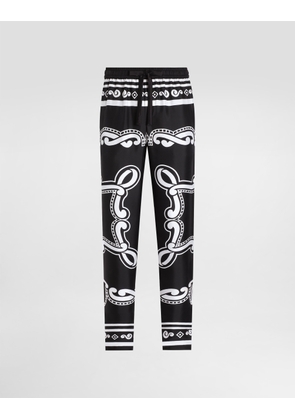 Dolce & Gabbana Silk Pajama Pants - Man Pants And Shorts Print 50