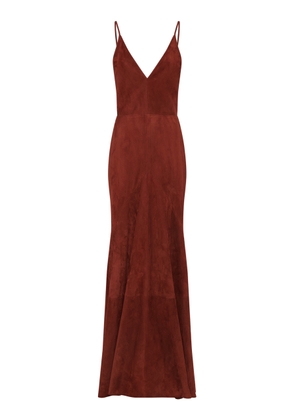 Gabriela Hearst Brigita Suede Maxi Dress - Moda Operandi
