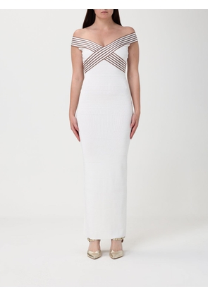 Dress ELISABETTA FRANCHI Woman color White