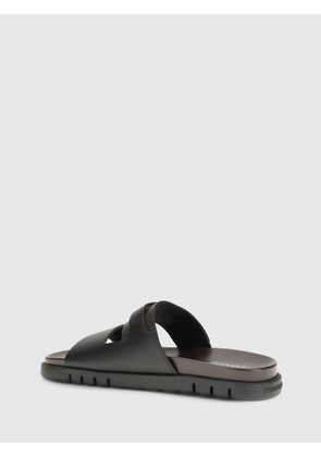 Sandals FERRAGAMO Men color Black