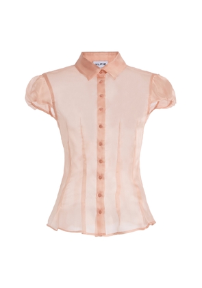 Alfie Abby Sheer Silk-Organza Shirt - Moda Operandi