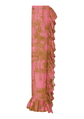 Coniglio Palm Beach Power Ruffled Cotton Pareo Maxi Skirt - Moda Operandi