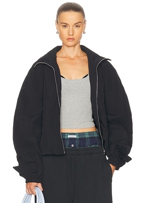 Acne Studios Odill Nylon Bomber Jacket in Black - Black. Size 42 (also in ).