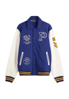 Polo Ralph Lauren Tennis Club Motif Embroidered Varsity Jacket
