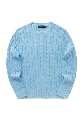 Polo Ralph Lauren Logo Motif Cable Knit Pullover